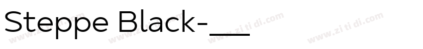 Steppe Black字体转换